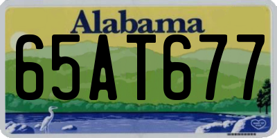 AL license plate 65AT677