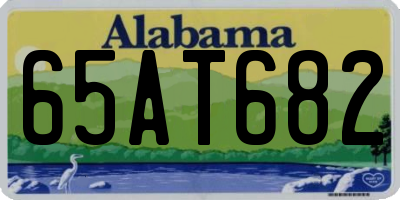 AL license plate 65AT682