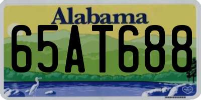 AL license plate 65AT688