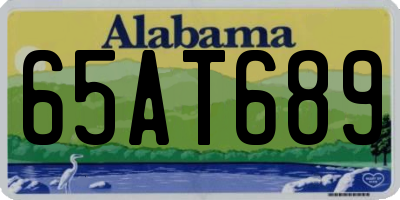 AL license plate 65AT689