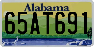 AL license plate 65AT691