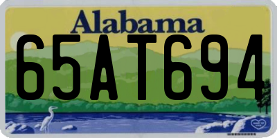 AL license plate 65AT694