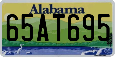AL license plate 65AT695