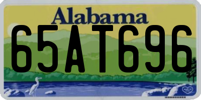 AL license plate 65AT696