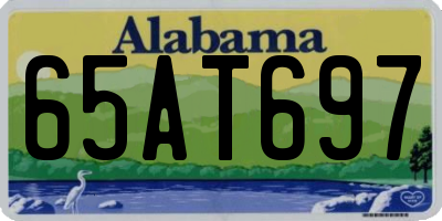 AL license plate 65AT697