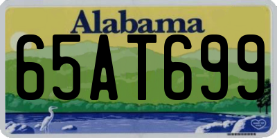 AL license plate 65AT699