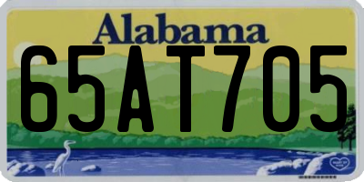 AL license plate 65AT705