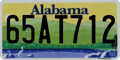 AL license plate 65AT712