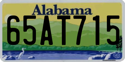 AL license plate 65AT715