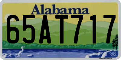 AL license plate 65AT717