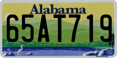 AL license plate 65AT719