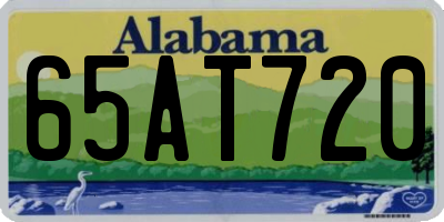 AL license plate 65AT720
