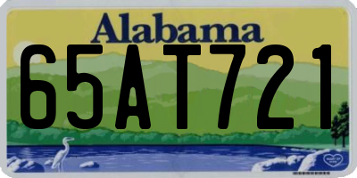 AL license plate 65AT721
