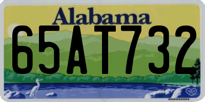 AL license plate 65AT732