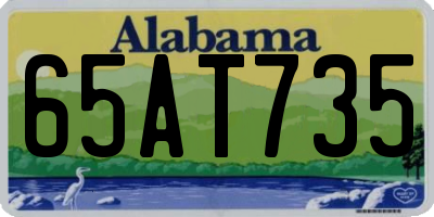 AL license plate 65AT735