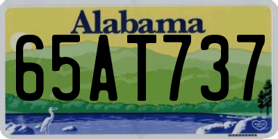 AL license plate 65AT737