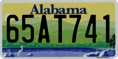 AL license plate 65AT741