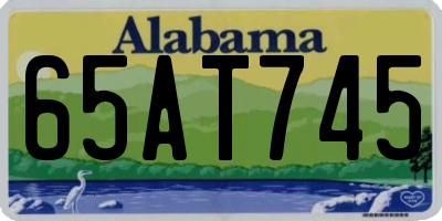 AL license plate 65AT745