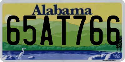 AL license plate 65AT766