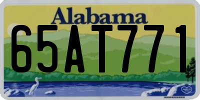 AL license plate 65AT771