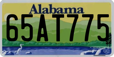 AL license plate 65AT775