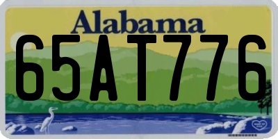 AL license plate 65AT776
