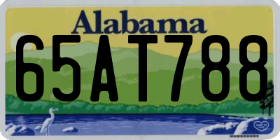 AL license plate 65AT788