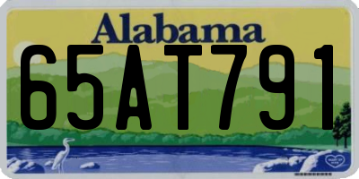 AL license plate 65AT791