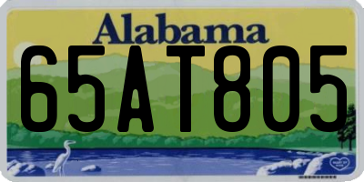 AL license plate 65AT805