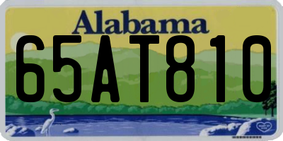 AL license plate 65AT810