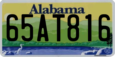 AL license plate 65AT816