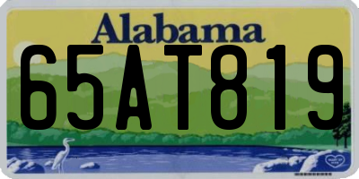 AL license plate 65AT819