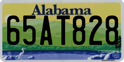 AL license plate 65AT828