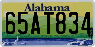 AL license plate 65AT834