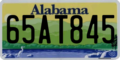 AL license plate 65AT845