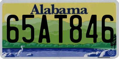 AL license plate 65AT846