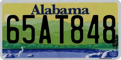 AL license plate 65AT848
