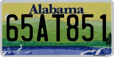 AL license plate 65AT851