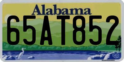 AL license plate 65AT852