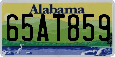 AL license plate 65AT859