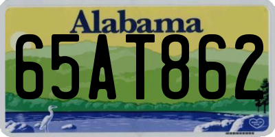 AL license plate 65AT862