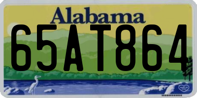 AL license plate 65AT864