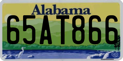 AL license plate 65AT866