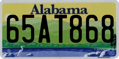 AL license plate 65AT868