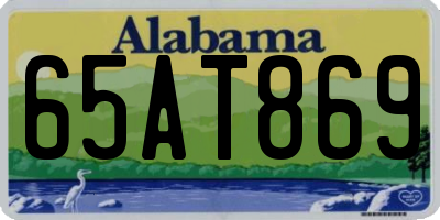 AL license plate 65AT869