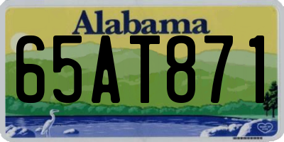 AL license plate 65AT871