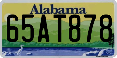 AL license plate 65AT878