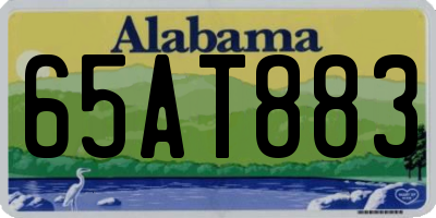 AL license plate 65AT883