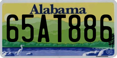 AL license plate 65AT886