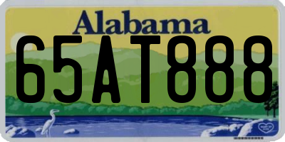 AL license plate 65AT888